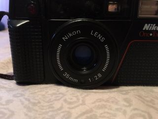 Vtg Nikon One Touch Af Point N Shoot 35mm Auto Focus Camera W/ 35mm F2.  8 Lens