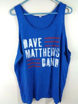 Dave Matthews Band Vintage Shirt Tank Top Xl Extra Large Blue