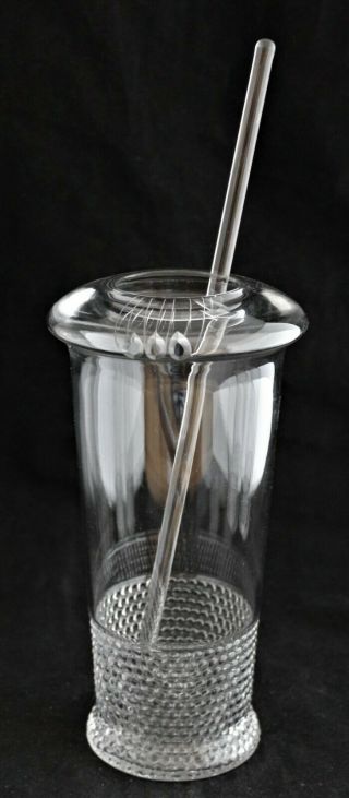 Vintage Duncan Miller Tear Drop Teardrop Martini Cocktail Mixer Jug W/ Stirrer