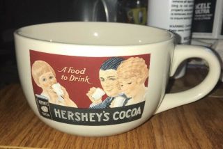 Vintage Hershey Cocoa Large Ceramic Coffee Cup Mug