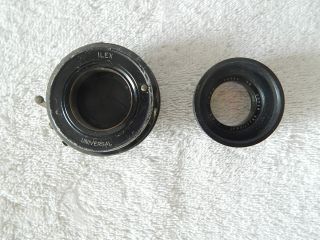 Ilex Univeral Shutter - Kodak Anastigmat F 6.  3 170mm Lens Series Iv Adapter Ring