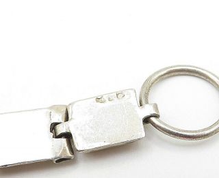925 Sterling Silver - Vintage Red Carnelian Square Link Chain Bracelet - B5169 3