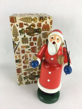 Vintage Erzgebirge German Christmas Santa Incense Burner/smoker