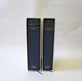 The Library Of America Henry Adams,  Thomas Jefferson Writings In Slipcases