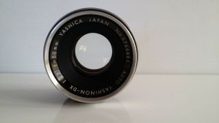 Vintage Yashica Yashinon Dx 1:1.  7 F=50mm Lens