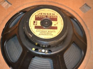Vintage Jensen Special Design Series 12 " Speaker 1969 Fender Deluxe Amplifier