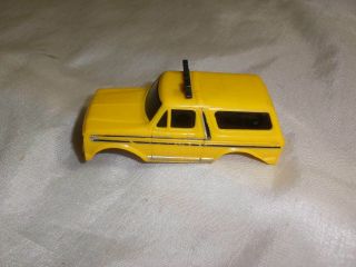 Vintage Schaper Stomper 4x4 Yellow Ford Bronco Truck Body