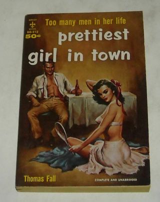Unread 1959 Berkley Books Prettiest Girl In Town Sleaze Pb Gga Cheesecake Cover