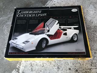 Vintage 1988 Testors 1/16 Lamborghini Countach Lp500s Model Kit