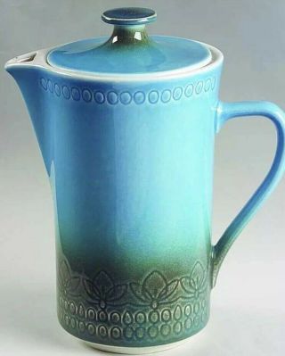 Vintage Syracuse China Calypso Carefree Aruba Coffee Pot and Lid 2