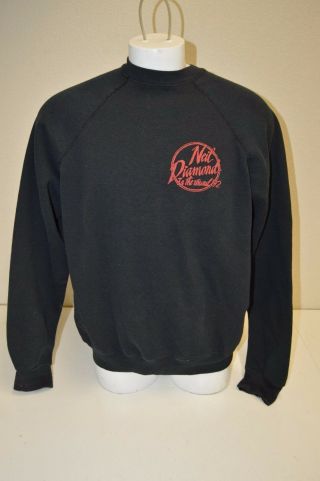 Vintage Neil Diamond In The Round 1992 Black & Red Concert Sweatshirt Men 