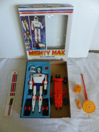 Vtg Mighty Max The Maximum Man Tomy 2500 Complete W/ Box 1970 