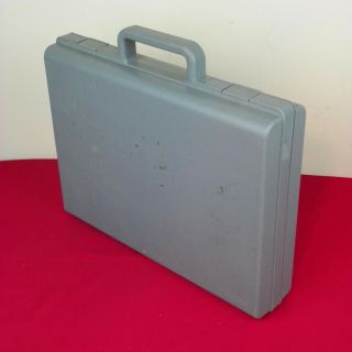 Vintage Clik Case Cassette Tape Storage Holder 36 Tapes Carrying Grey