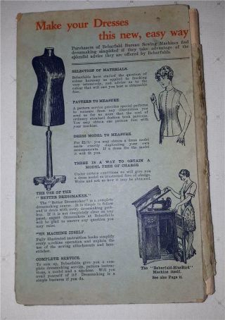 VINTAGE 1910/20s The BETTER DRESS - MAKER Bebarfalds Sewing Patterns 32 2