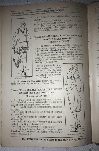 VINTAGE 1910/20s The BETTER DRESS - MAKER Bebarfalds Sewing Patterns 32 5