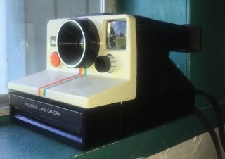 Vintage Polaroid Land Camera Sx - 70 One Step With Rainbow Stripe