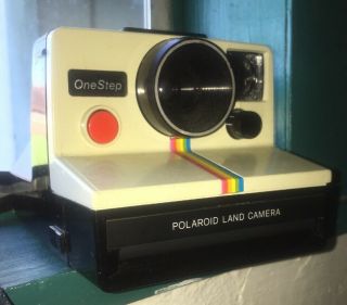 Vintage Polaroid Land Camera SX - 70 One Step with Rainbow Stripe 2