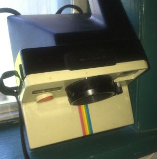 Vintage Polaroid Land Camera SX - 70 One Step with Rainbow Stripe 3