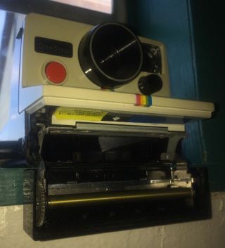 Vintage Polaroid Land Camera SX - 70 One Step with Rainbow Stripe 4