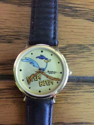 Vintage Looney Tunes Warner Bros Road Runner Armitron Watch,  Plymouth Hemi