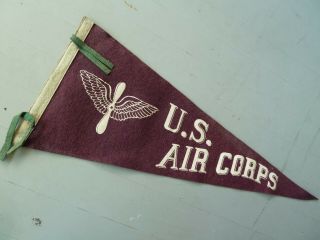 Vintage Wwii Era Us Army Air Corps 28 " Felt Pennant