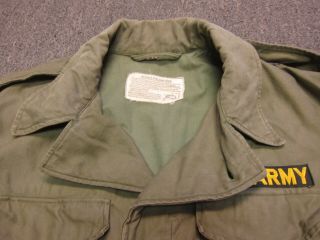 Vintage 40s WW2 US Army Military M - 1943 M43 Field Jacket W/ Patches 38 4