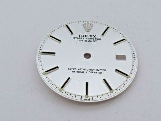 Vintage Rolex Oyster Silver Dial With Date Just 3035 Watch Repainted Dial Exce