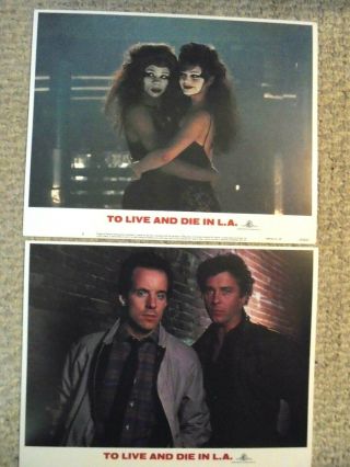 To Live And Die In L.  A.  - Lobby Cards - 11 " X 14 " - Mint/mint - Vintage 1985 - Mgm/ua - Look