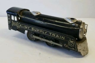 Vintage Marx 500 Army Supply Train Engine