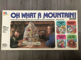 " Oh What A Mountain " 1980 3 - Dimensional Milton Bradley Vintage Board Game