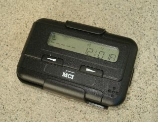 Vintage MCI Pager Beeper w/Belt Clip UNIDEN XLT900 Powers On 4