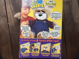 Real Talkin Bubba Talking Plushed Stuffed Animal Bear 1997 Vintage Tyco Doll