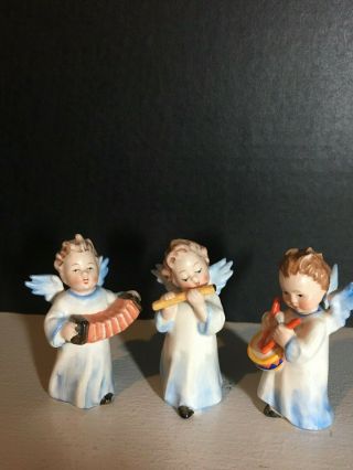 Goebel Musical Angels - Set Of 3 - Full Bee Trademark - Vintage & Perfect