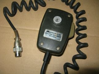 MIDLAND Dynamic Element Mic 6 PIN round screw on 70 - 2326 VINTAGE LMR VHF Radio ' s 3