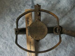 VTG S.  NEWHOUSE 4 SINGLE SPRING TRAP Marked ONEIDA COMMUNITY Spring & Pan 8
