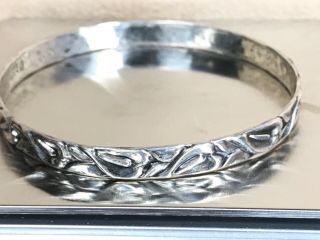Vintage Danecraft Sterling Silver 17,  Grams 925 Bangle Bracelet