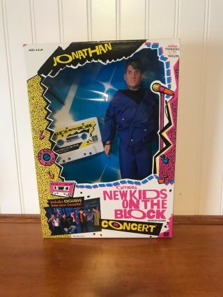 Vtg 1990 Hasbro Kids On The Block “jonathan” Doll Figure Nrfb Nib Box