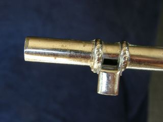 Irish Whistle Flute With Unusual Side Whistle Vintage Metal 6 Holes
