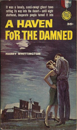 Gold Medal S1190 Vintage Paperback A Haven For The Damned Harry Whittington Pulp