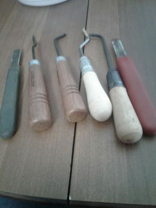 Vintage Assortment Gunline Checkering Tools And Parts Pre - Owned