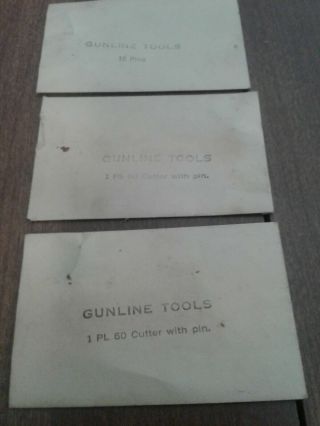 Vintage Assortment Gunline Checkering Tools And Parts Pre - Owned 2