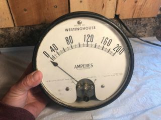 Vintage Westinghouse Amperes Meter Type Sy - 2 Style Amp Gauge