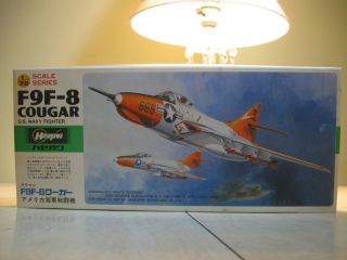Vintage Hasegawa 1/72 Grumman F9f - 8 Cougar D12