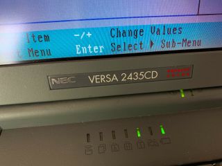 Vintage NEC Versa 2435CD Laptop Computer,  Charger,  Boots to BIOS,  mid - 90s 4