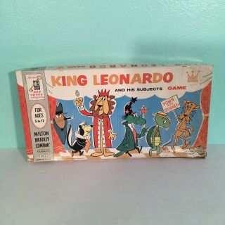 Milton Bradley King Leonardo And His Subjects Board Game Vintage 1960 Complete