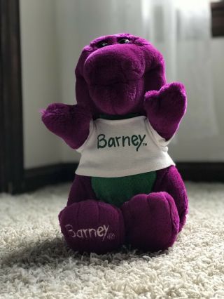 Barney Vintage 1992 Plush Stuffed Animal The Purple Dinosaur Lyons Group 12 "