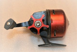 Vintage Abu Garcia Abumatic 170 Fishing Reel Made In Sweden Red