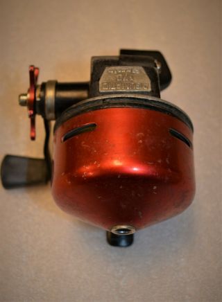 Vintage ABU Garcia ABUMATIC 170 Fishing Reel Made in Sweden Red 3