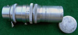 Vintage F2.  7 63mm Kodak Anastigmat Lens With M/s Mount & Hood