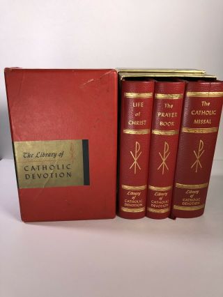 The Library Of Catholic Devotion - Prayer Book The Life Of Christ Vintage Bible